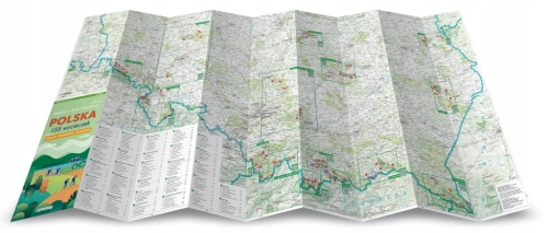 POLSKA 155 WYCIECZEK PIESZO ROWEREM KAJAKIEM 2W1: PRZEWODNIK + MAPA