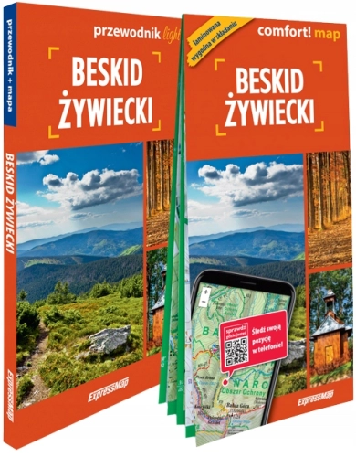 BESKID ŻYWIECKI LIGHT PRZEWODNIK + MAPA 1:50 000