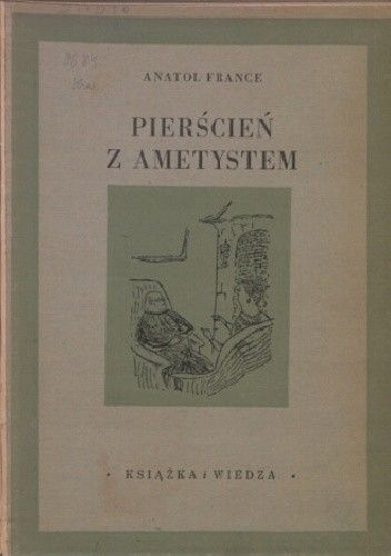 PIERŚCIEŃ Z AMETYSTEM ANATOLE FRANCE