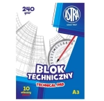 BLOK TECHNICZNY A3/10K 240G 10SZT ASTRA