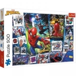 PUZZLE 500 PLAKATY Z SUPERBOHATEREM TREFL