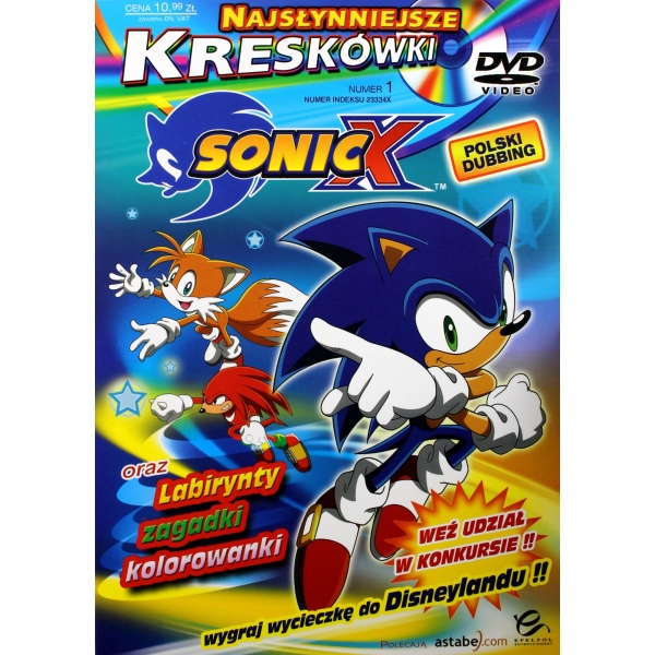 SONIC X BOOKLET DVD DUBBING