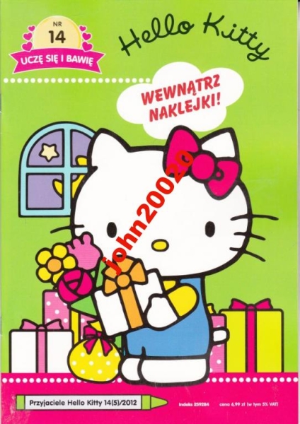 HELLO KITTY.UCZĘ SIE I BAWIĘ 14.NAKLEJKI
