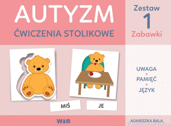 AUTYZM ĆWICZENIA STOLIKOWE ZESTAW1 ZABAWKI A BALA 