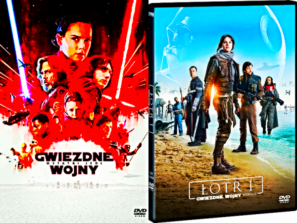 GWIEZDNE WOJNY OSTATNI JEDI / ŁOTR 2 DVD FOLIA 