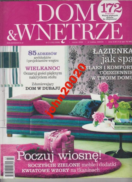 3/2008 DOM & WNĘTRZE .ŁAZIENKA JAK SPA