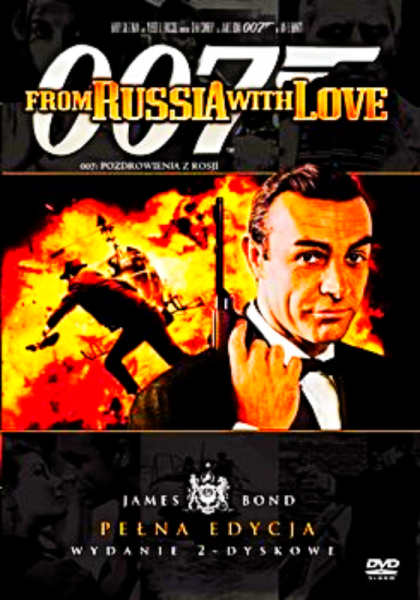 POZDROWIENIA Z MOSKWY 2 DVD BOND 007 CONNERY FOLIA 