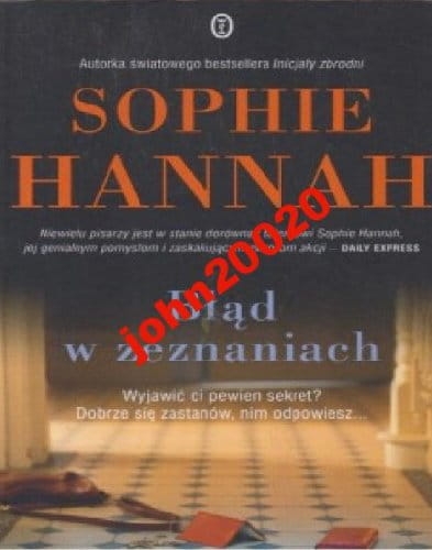 BŁĄD W ZEZNANIACH.SOPHIE HANNAH