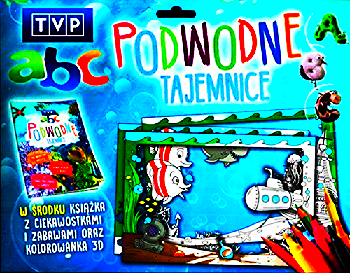 PODWODNE TAEMNICE ŁAMIGŁÓWKI ZADANIA KOLOROWANKA 3D