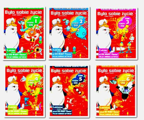 BYŁO SOBIE ŻYCIE 1-6 DVD DUBBING FOLIA  10 GODZIN EDUKACJA 