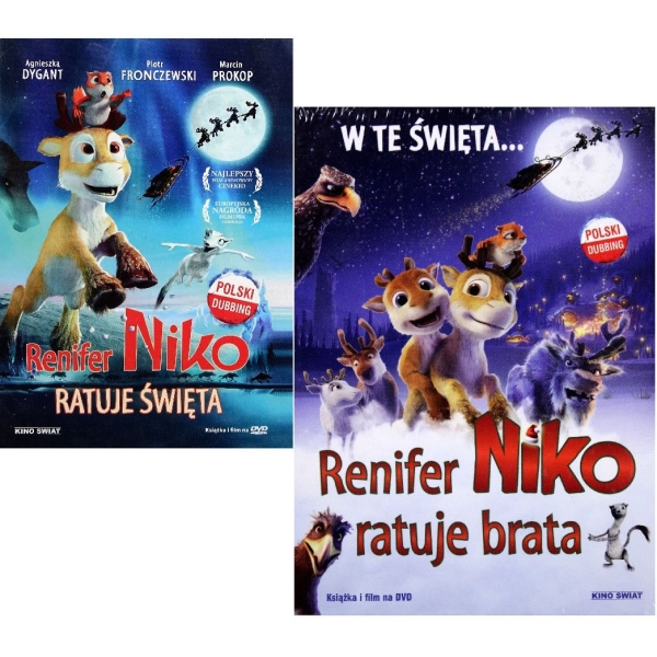 RENIFER NIKO RATUJE BRATA ŚWIĘTA PAKIET 2 DVD