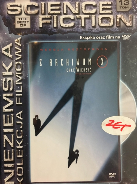 Z ARCHIWUM X CHCĘ WIERZYĆ DUCHOVNY ANDERSON DVD