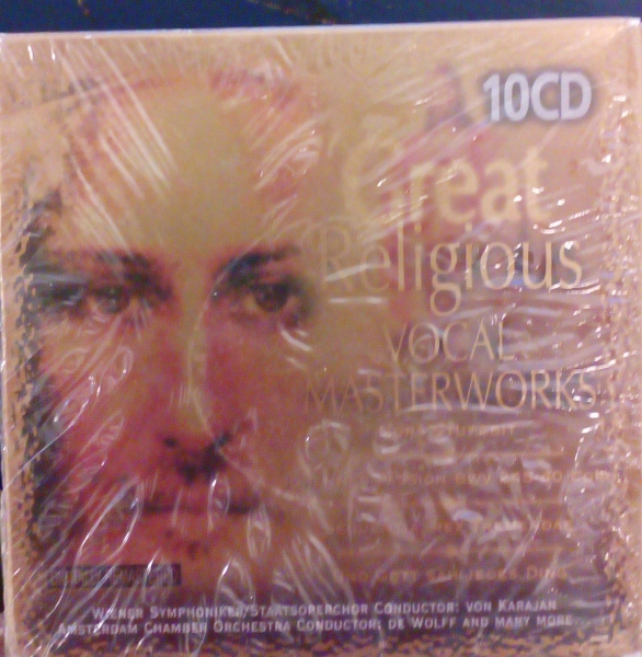 GREAT RELIGIOUS VOCAL MASTERWORKS 10 X CD