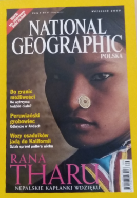 9/2000 NATIONAL GEOGRAPHIC POLSKA RANA THARU