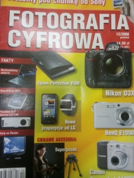 12/2008 FOTOGRAFIA CYFROWA NIKON D3X BENQ E1050T 