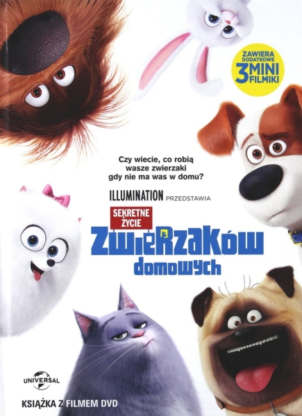 SEKRETNE ŻYCIE ZWIERZAKÓW DOMOWYCH BOOKLET DVD