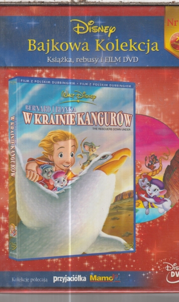 BERNARD I BIANKA W KRAINIE KANGURÓW DVD DISNEY