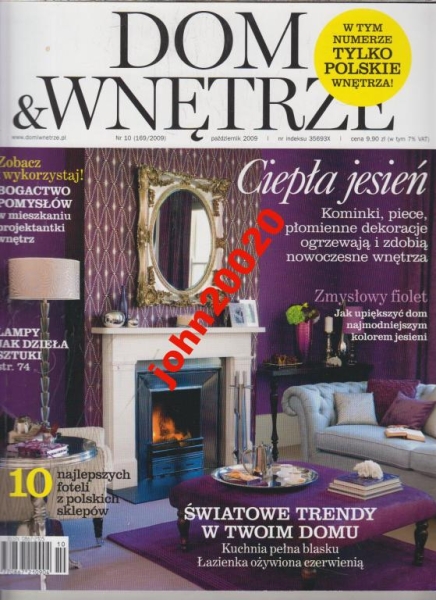 10/2009 DOM & WNĘTRZE .ZMYSŁOWY FIOLET