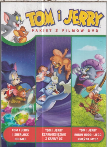 TOM I JERRY.3 X DVD.BAŚNIOWE FILMY.FOLIA