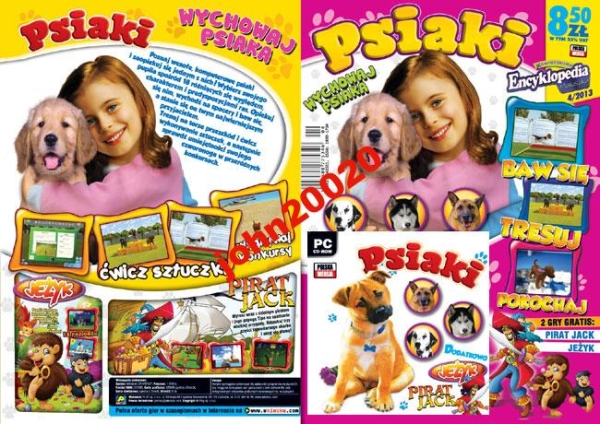Psiaki+(Pirat Jack i Jeżyk) PC CD-ROM-nowa