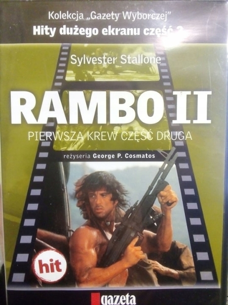 RAMBO II PIERWSZA KREW CZĘŚĆ DRUGA STALLONE DVD