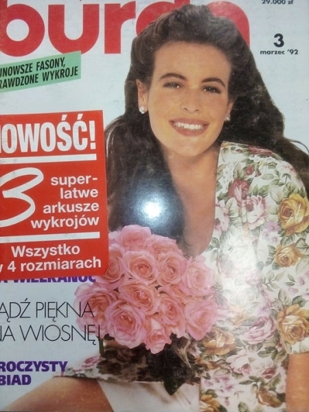 3/1992 BURDA TRENDY MODA BLUZKA