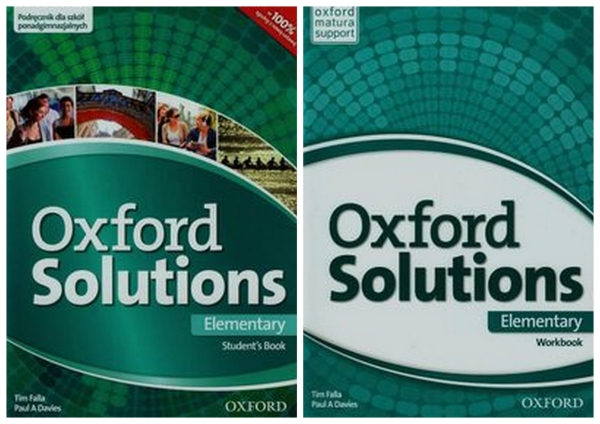 OXFORD SOLUTIONS ELEMENTARY PODR + ĆW ENGLISH 