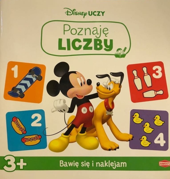 POZNAJĘ LICZBY DISNEY BAWIĘ SIĘ I NAKLEJAM 