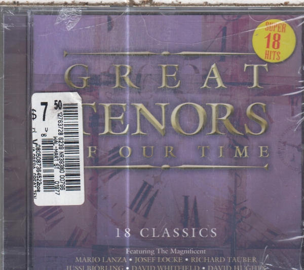 GREAT TENORS OF OUR TIME CD FOLIA