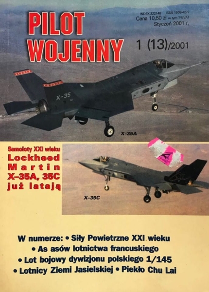1/2001 PILOT WOJENNY LOCKHEED MARTIN X-35A 35C 