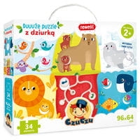 DUUUŻE PUZZLE Z DZIURKĄ DLA NAJMŁODSZYCH