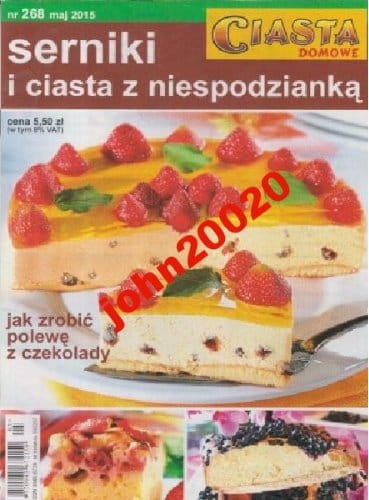268 CIASTA DOMOWE.SERNIKI.POLEWA Z CZEKOLADY