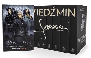 PAKIET WIEDŹMIN OKŁADKA FILMOWA  A SAPKOWSKI 