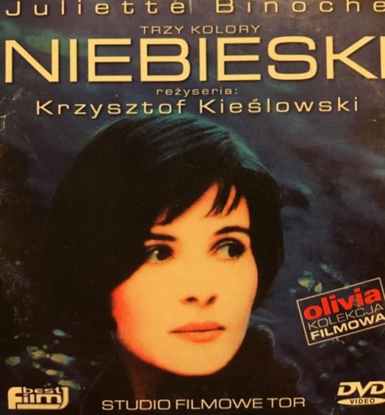 TRZY KOLORY NIEBIESKI KIEŚLOWSKI BINOCHE DVD