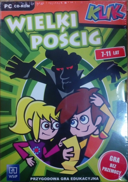 WIELKI POŚCIG GRA FOLIA 7-11 LAT PC CD ROM EDUKACYJNA