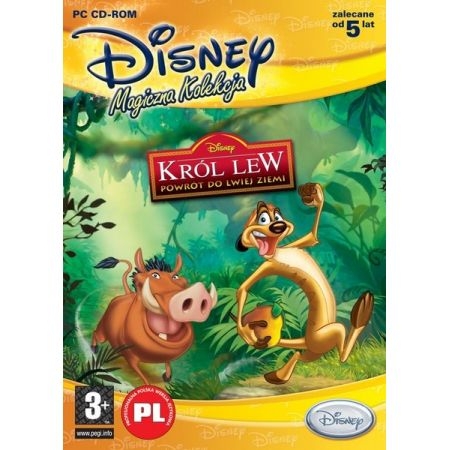 KRÓL LEW POWRÓT DO LWIEJ ZIEMI DISNEY GRA PC CD-ROM