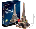 PUZZLE 3D WIEŻA EIFFLA ŚWIATŁO CUBICFUN