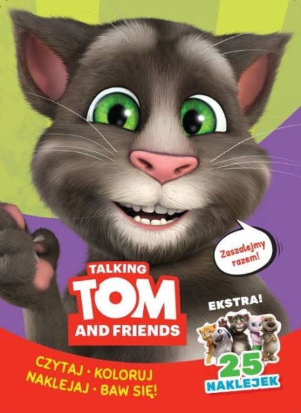 TALKING TOM AND FRIENDS KOLOROWANKA CZYTAJ 
