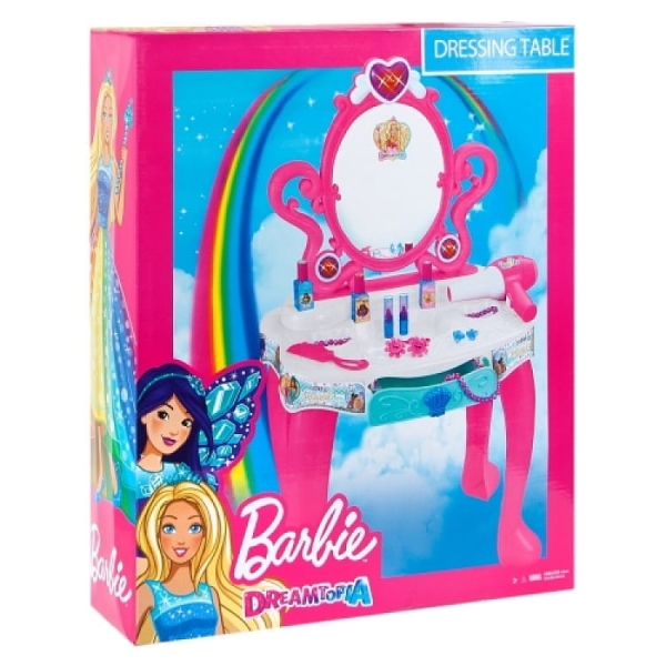 BARBIE DREAMTOPIA TOALETKA NA BATERIE Z AKCESORIAMI