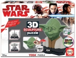 PUZZLE 3D 160 ELEMENTÓW RZEŹBA YODA KOLOROWE