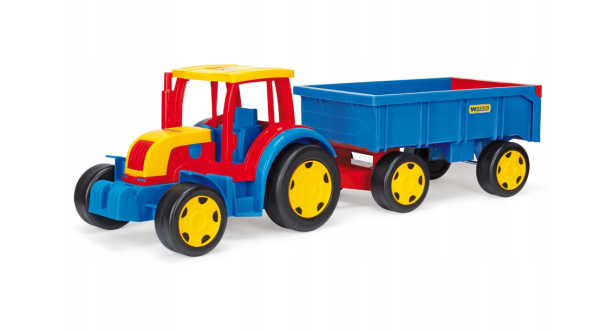 TRAKTOR GIGANT Z PRZYCZEPĄ 
