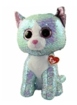 TY BEANIE BOOS CEKINOWY KOT NIEBIESKI 42 CM