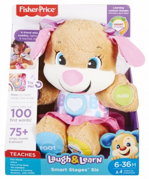 FISHER-PRICE. FPP63 SIOSTRZYCZKA SZCZENIACZKA. POZIOMY NAUKI
