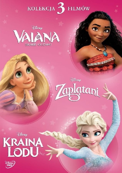 DISNEY KSIĘŻNICZKA VAIANA ZAPLĄTANI KRAINA LODU DVD