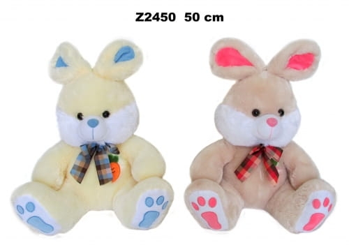 ZAJĄC Z KOKARDĄ 2 KOLORY 50 CM 151094