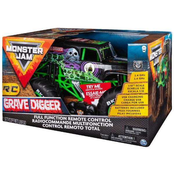 MONSTER JAM. POJAZD ZDALNIE STEROWANY GRAVE DIGGER
