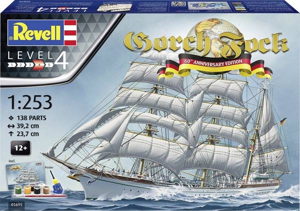 MODEL DO SKLEJANIA. ZESTAW UPOMINKOWY. 60 ROCZNICA GORCH FOCK