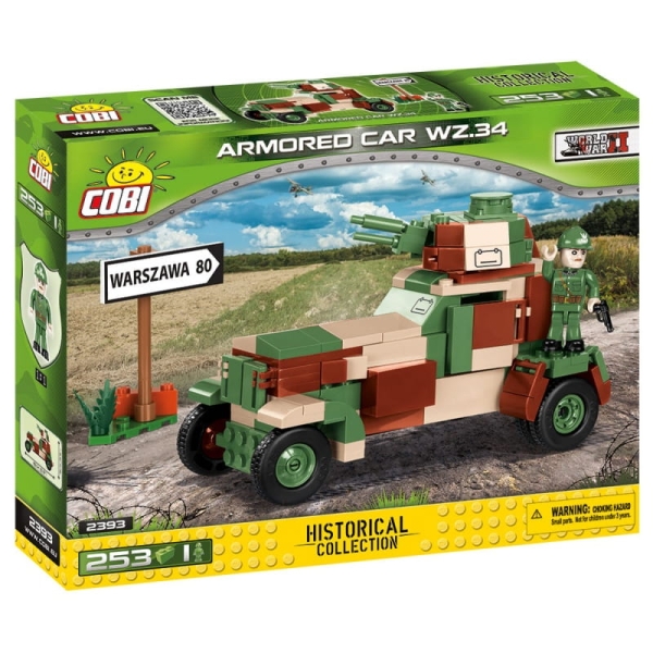 COBI 2393. ARMORED CAR WZ.34. SAMOCHÓD PANCERNY