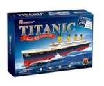 PUZZLE 3D TITANIC DUŻE STATEK CUBIC FUN