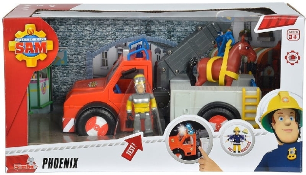 STRAŻAK SAM POJAZD PHOENIX Z FIGURKĄ